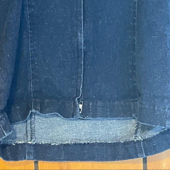 Vintage A-list by Wrapper Denim Crop Top. Size small with zipper on the back. - Picture 3 of 8